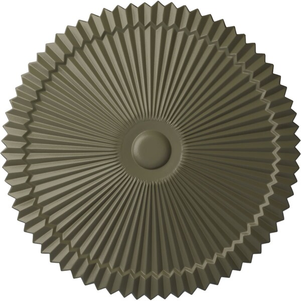 Ekena Millwork Shakuras Ceiling Medallion (Fits Canopies up to 5"), Hand-Painted Spartan Stone, 24"OD x 3"P CM24SHSSF - main